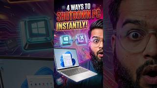 🖥️ PC Shutdown Shortcut Keys You Must Know! #shorts #shortsfeed #pc