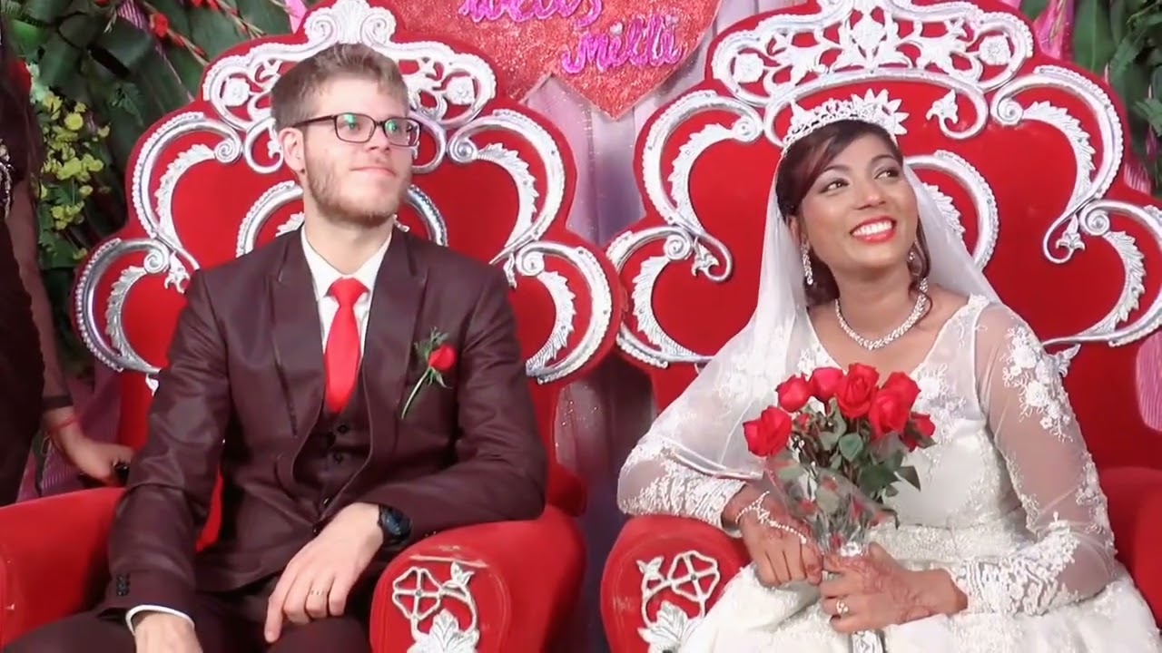 Indian and Swedish wedding reception party! #internationalwedding #reception 