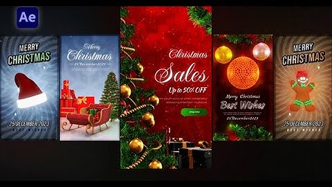 Christmas 2024 Stories Pack | After Effects template - Envato elements