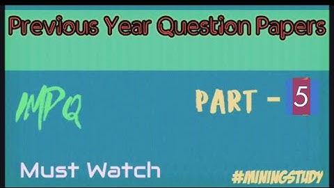 Important Previous year Question paper solve /ecl mining sirdar /Wcl mining sirdar part - 5 Cil