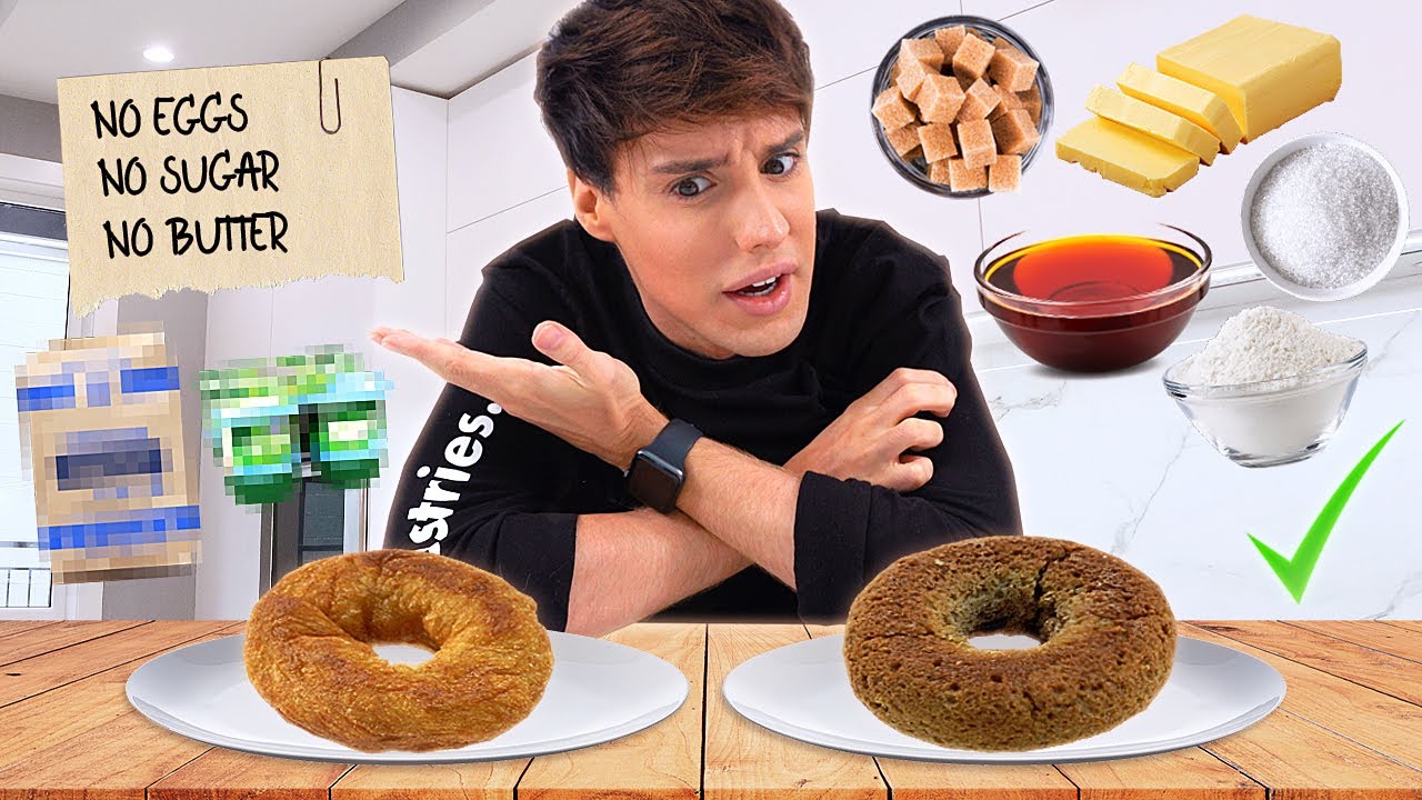 I made a 2-Ingredient vs. 20-Ingredient DOUGHNUT recipe - YouTube