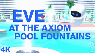 EVE at the Axiom pool fountains-WALL-E The Video Game