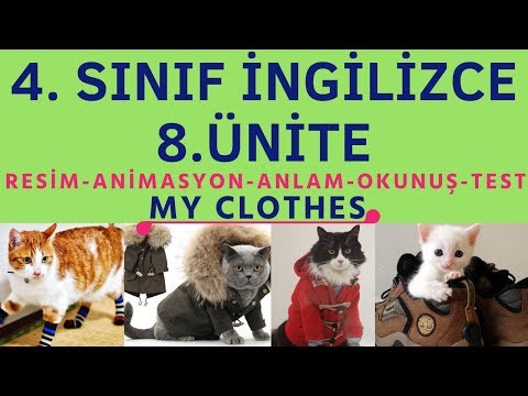 4. SINIF İNGİLİZCE 8. ÜNİTE KELİMELER | MY CLOTHES