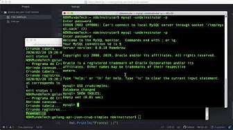 cursos/0016-golang-crud-simples: Como Criar Registros de MySQL no Golang