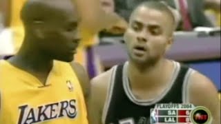 Gary Payton (Age 35) Defense on Tony Parker - 2004 WCSF Game 4