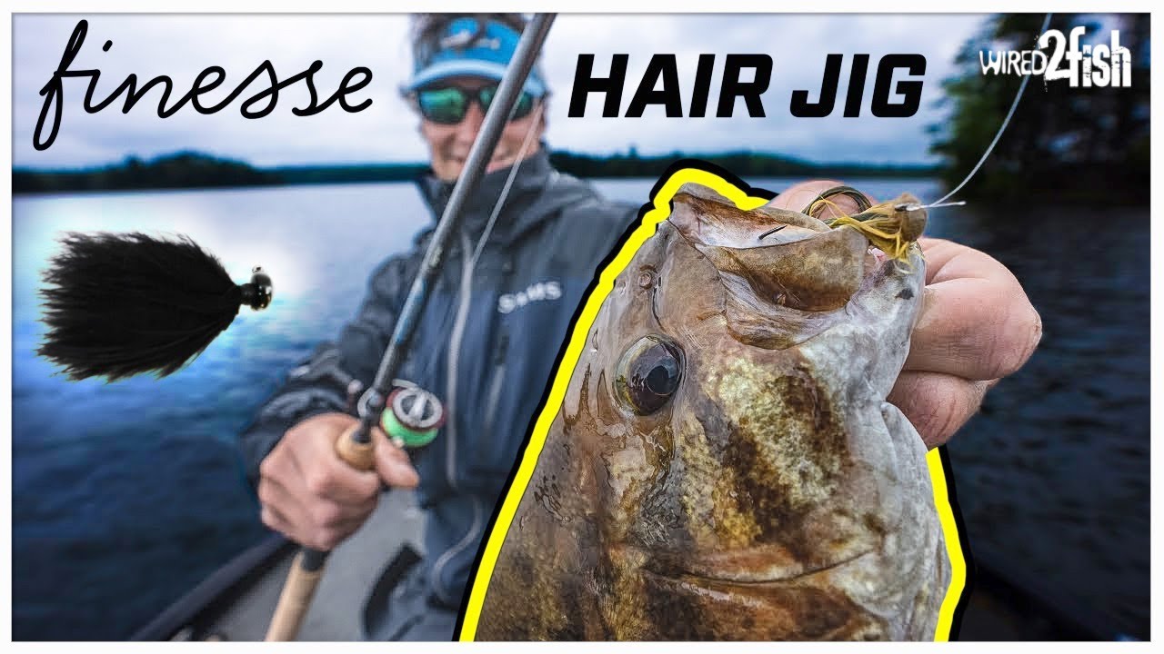 Finesse Hair Jig Smallmouth Bass Best Rod Setup YouTube