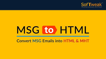 SoftTweak MSG to HTML - Open MSG File in Chrome(Web Browser)