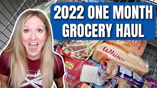 BUDGET GROCERY SHOPPING FOR A FAMILY OF 6 | SAVING MONEY ON FOOD IN 2022 image