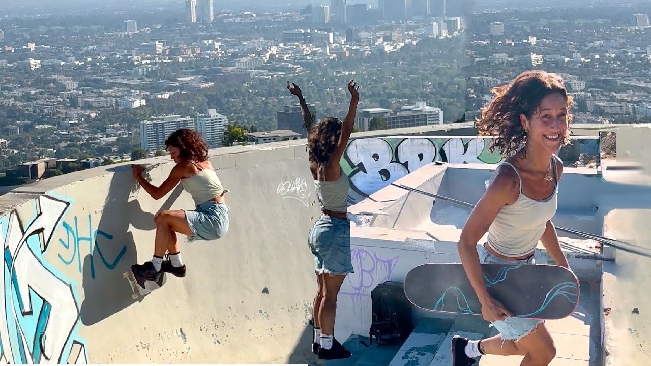 skated a bowl with the best view of LA! 