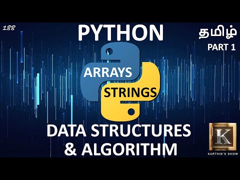 Python Data Structures & Algorithms Interview Questions | Arrays & Strings | Part 1 | Karthik's Show
