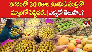 నగరంలో 30 రకాల మామిడి పండ్లతో మ్యాంగో ఫెస్టివల్..! ఎక్కడో తెలుసా..? | Pakka Hyderabadi | hmtv