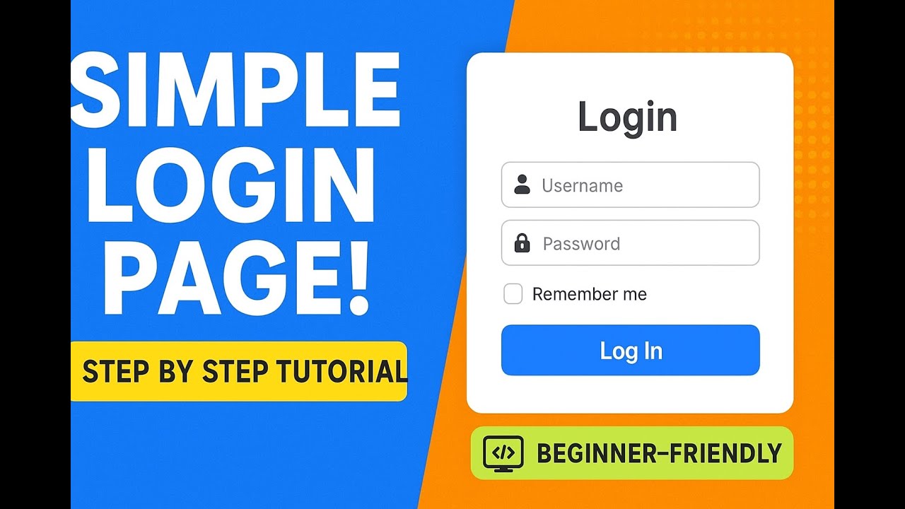 Easy Login Page Design Tutorial – No Framework Needed! - YouTube