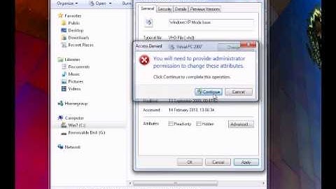 Windows xp mode (windows 7)