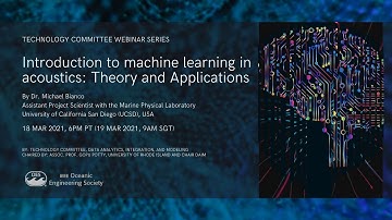 Introduction to machine learning in acoustics: theory and applications