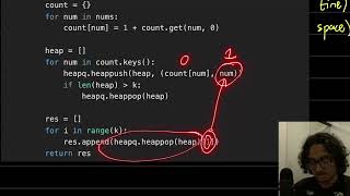 Min Heap Solution for Top K Frequent Elements | Neetcode 150