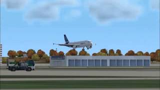 Airbus A319 Landing at Gatwick
