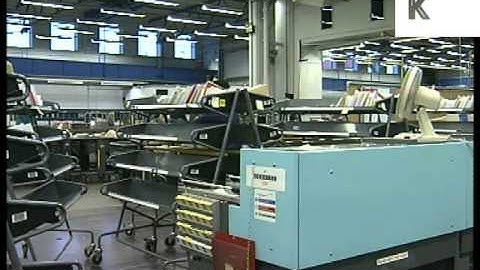 1996 Mount Pleasant Royal Mail Sorting Office, 1990s London Archive Footage