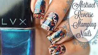 How To - Abstract Reverse Stamping Nails using BM-S110