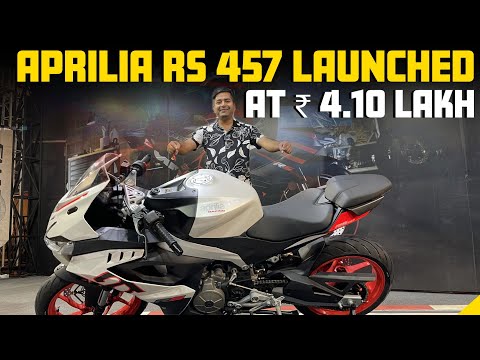 Aprilia RS 457 Launched at Rs 4.10 Lakh in India today at IBW 2023