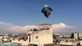 Biggest kite in the history of Adra Tench Bhatta on Basant Festival 2015