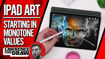 iPad Procreate ✏️ Starting in 📝 Monotone Values