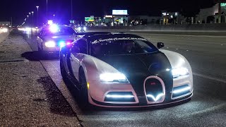 NEVADA STATE POLICE PULLOVER BUGATTI FOR 200 MPH HIGHWAY PULL