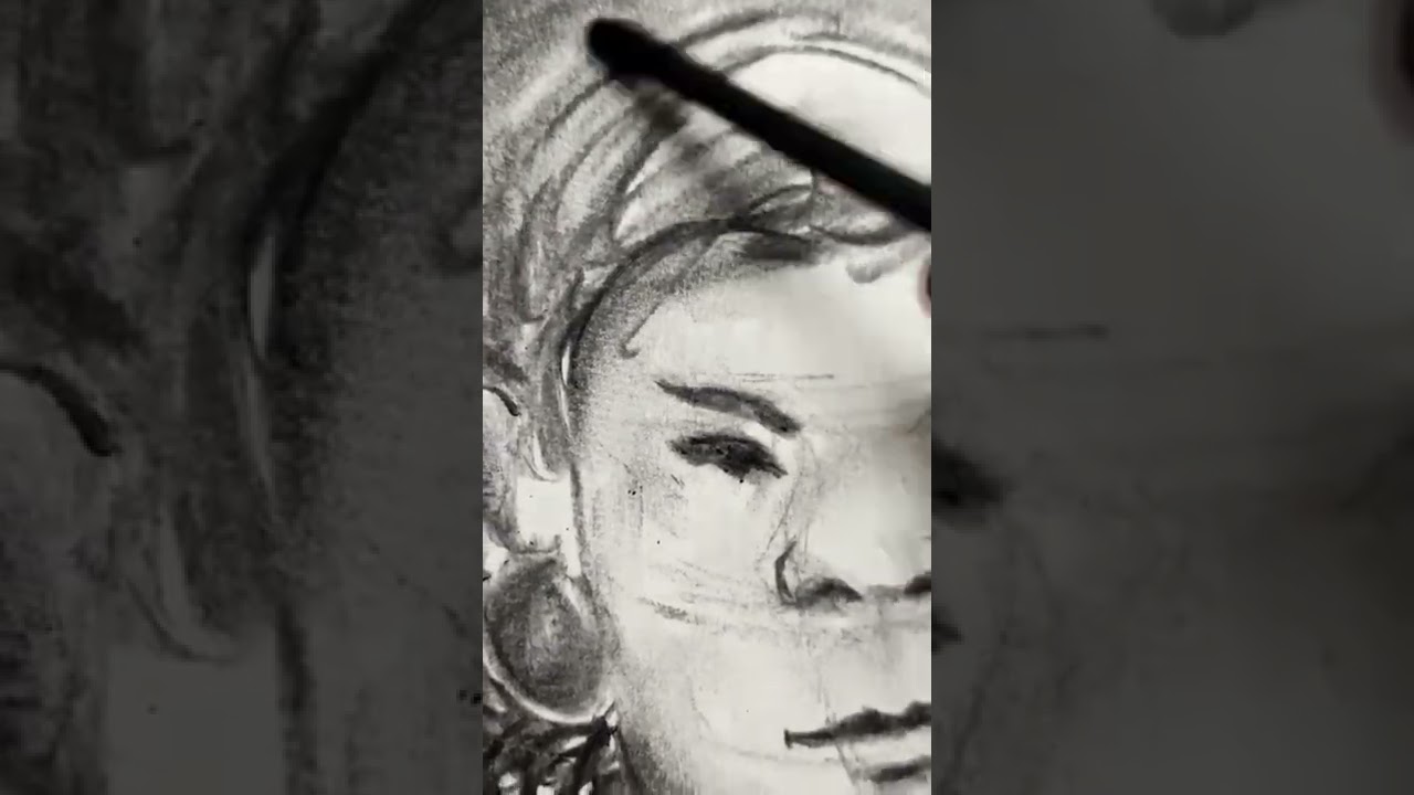 Hajong women | Charcoal | practicetime 