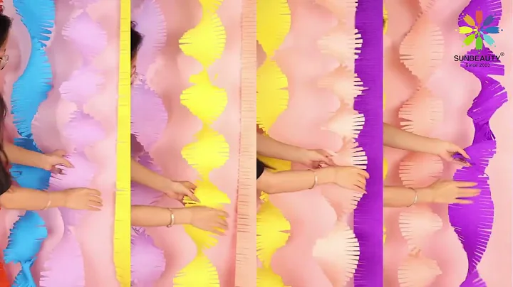 Party Supplies Must-Have: Rainbow Crepe Paper Decorations and Balloons for Backdrops!