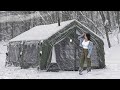 7 DAYS OF CAMPING IN HEAVY SNOW WITH A SNOW STORM COZY INFLATABL TENT 7 DAYS OF CAMPING IN HEAVY SNOW WITH A SNOW STORM COZY INFLATABL TENT