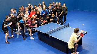 Pongfinity vs. 50 Table Tennis Players