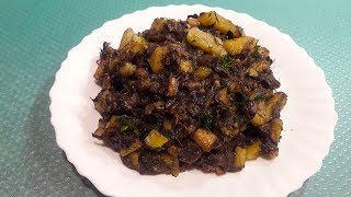 Жареные белые грибы с картошкой Жареные белые грибы с картошкой