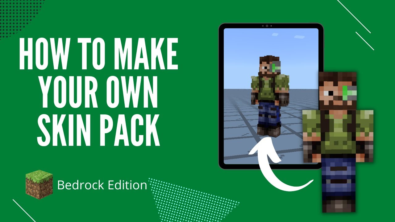 How To Add Your Custom Skin To Minecraft Bedrock - Full Guide 