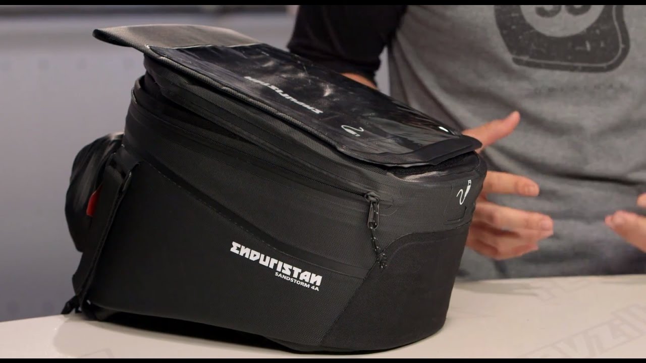 Enduristan Sandstorm Tankbags Review at RevZilla.com - YouTube