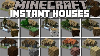 Minecraft INSTANT HOUSE MOD / BUILD INSTANT HOUSES AND LIVE INSIDE THEM !! Minecraft screenshot 4