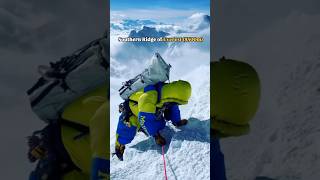 Heavy wind at Everest death 💀 Zone 8500m -71C• _ #Everest #mountains #deathzone #shorts
