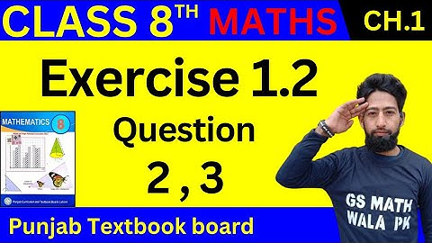 class 8 math chapter 1 exercise 1.2 Q.2,3 | class 8 math exercise 1.2 | 8 class math exercise 1.2