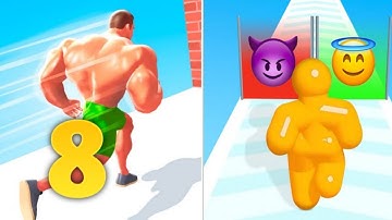 Muscle MAN & Tall Man Run  | All Levels ( Part - 08 ) | Walkthrough | Android Gameplay |