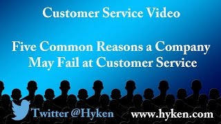 5 Reasons Companies Fail at Customer Service