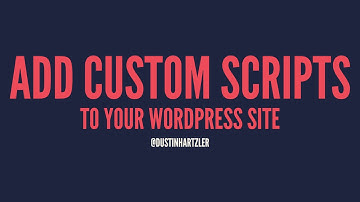 Properly add Javascript Files to WordPress