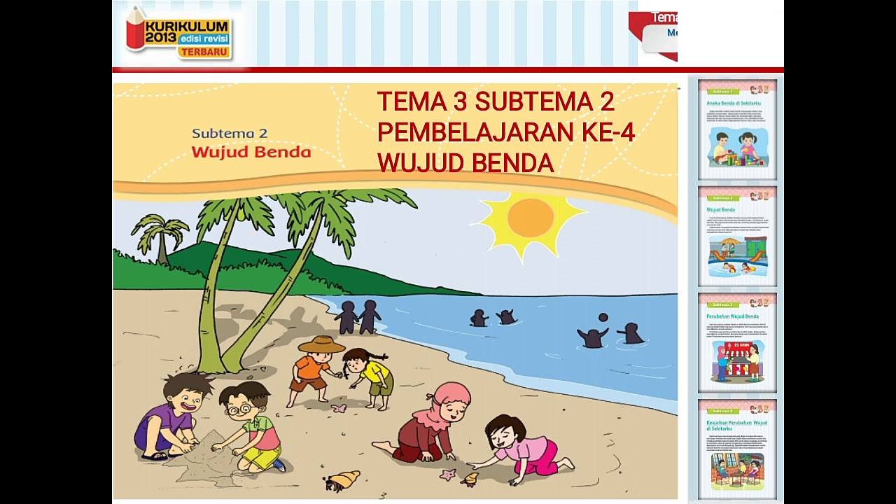 Tema 3 subtema 2 pembelajaran ke-4 kelas 3 (sesuai buku tema 3 kurikulum 2013 revisi 2018)