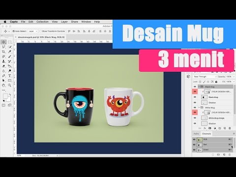  Desain  Mug  di Photoshop CC 17 Tutorial Untuk  Pemula 