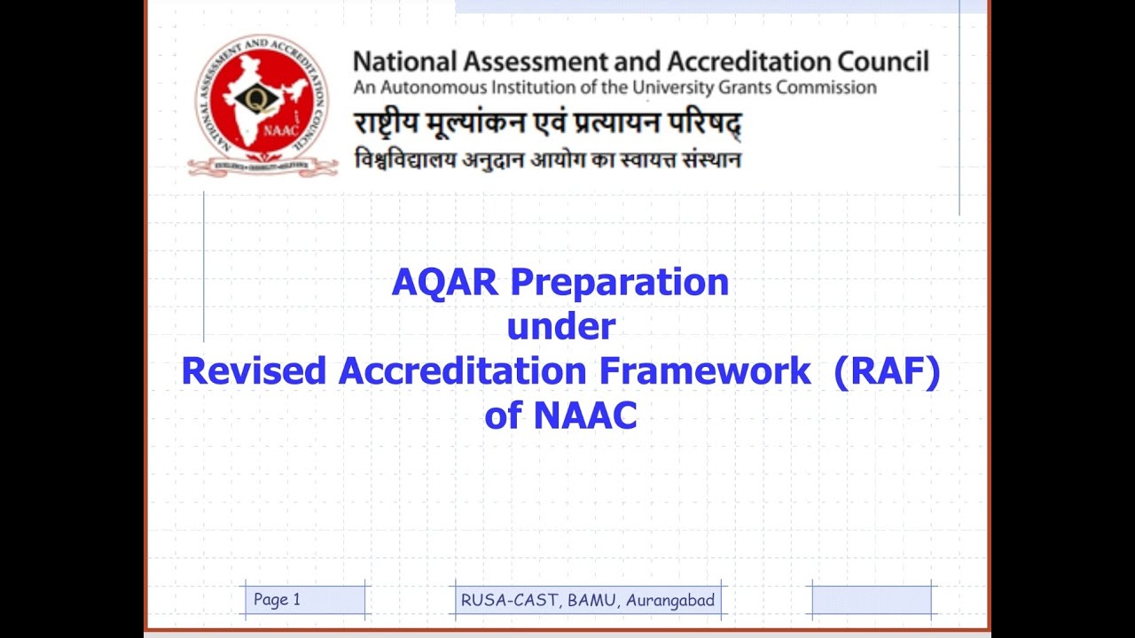 AQAR Preparation Part 2 Under RAF Of NAAC YouTube AQAR Preparation Part 2 Under RAF Of NAAC YouTube