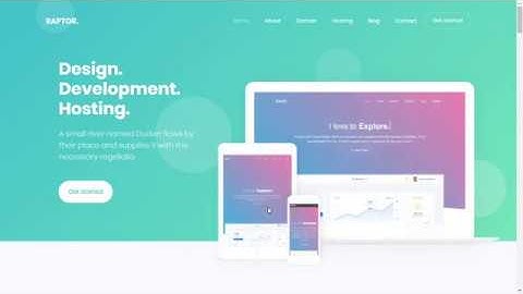 Responsive Bootstrap website Template 2020 Design in Html&CSS Dynamic website | CodeBox