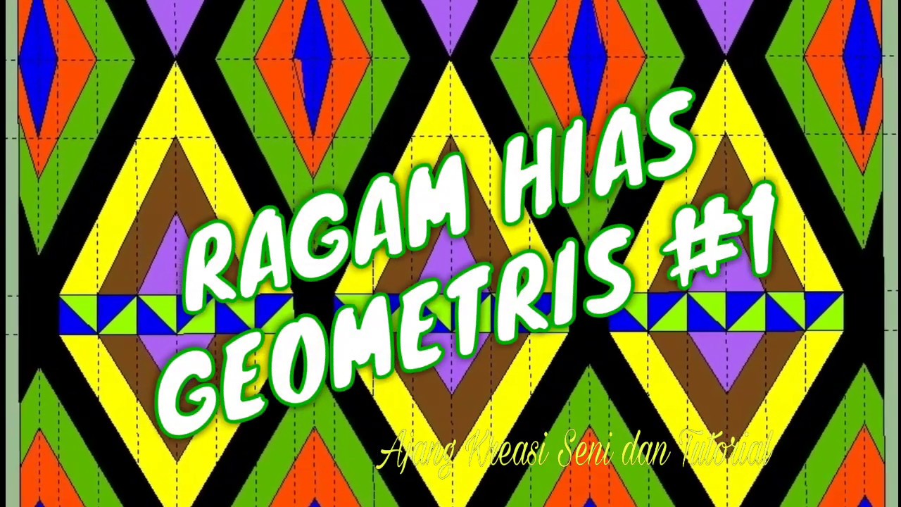 Gambar Ragam Hias Geometris Menggambar Ragam Hias Geometris Part 1 Youtube