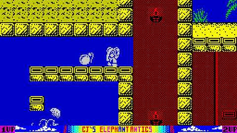 CJs Elephant Antics Longplay (Spectrum 128K)