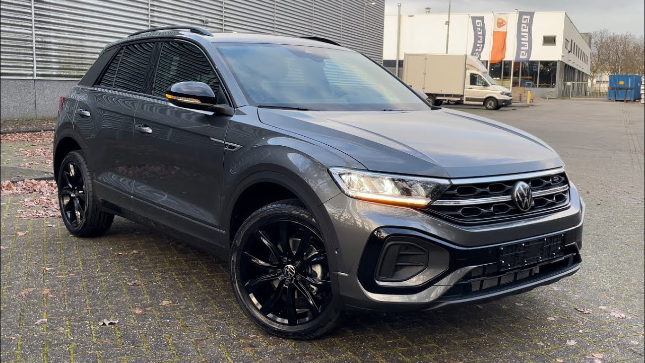 Volkswagen NEW T-roc R-line 2023 in 4K 19 inch Misano Black Walk