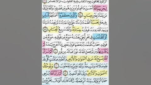 تيسير حفظ سورة النور بالتكرار  الوجه السادس الايات (37_43) مكرر  5 مرات بصوت الشيخ عبد الباسط