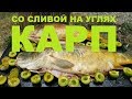 КАРП ЗЕРКАЛЬНЫЙ СО СЛИВОЙ НА УГЛЯХ РЫБАЛКА НА КУБАНИ РЕЦЕПТ СЮФ