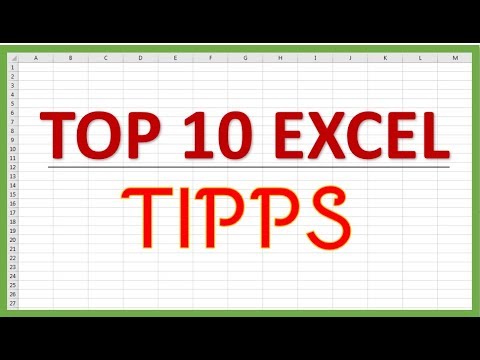 Top 10 Excel Tipps und Tricks | Werde zum Excel Experten | Beeindrucke deine Kollegen | wirtconomy