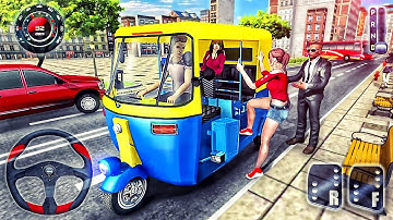 Modern Rickshaw Transport Truck - Tuk Tuk Indian Auto Driver Simulator - Android Gameplay
